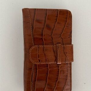 Piel Frama iPhone 14 Pro WalletMagnum
Leather Case Brown Cowskin Crocodile NEW